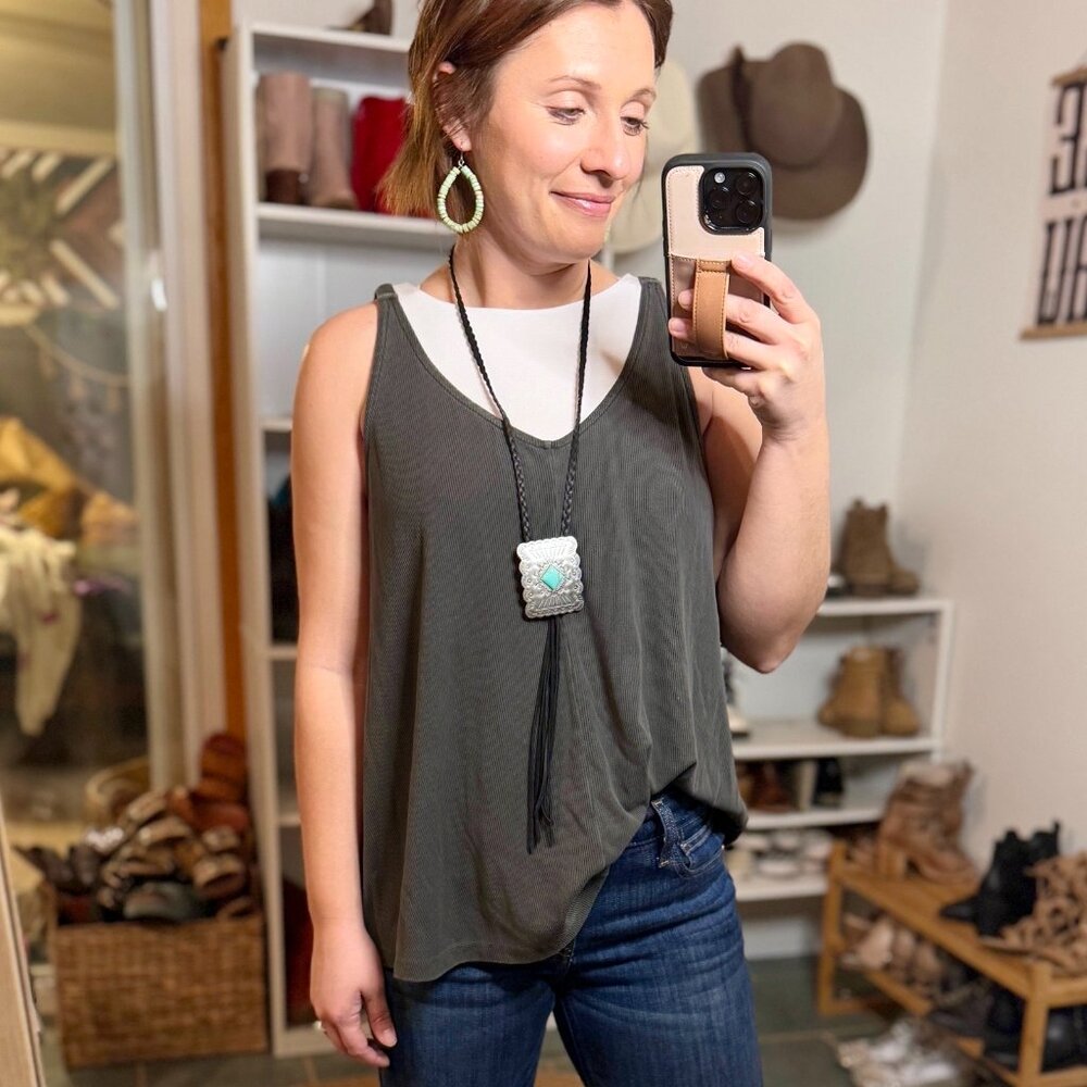 ✙NWT✙ Molly Flowy Knit Tank Top [Gray]